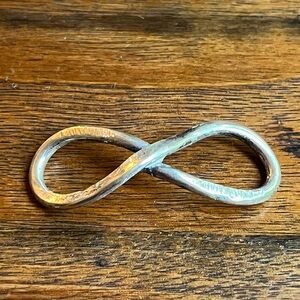 Handcrafted sterling silver very large infinity custom engraved vintage! ❤️